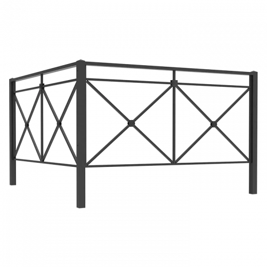 Пешеходное ограждение «ПО-1 Крест» Тип 2